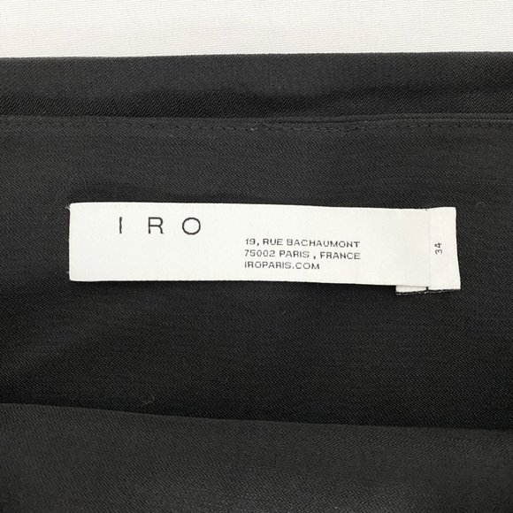 🟢 IRO CELEBRATE BLACK FRONT TIE CROPPED DRESS PANTS - XS - Picture 4 of 9